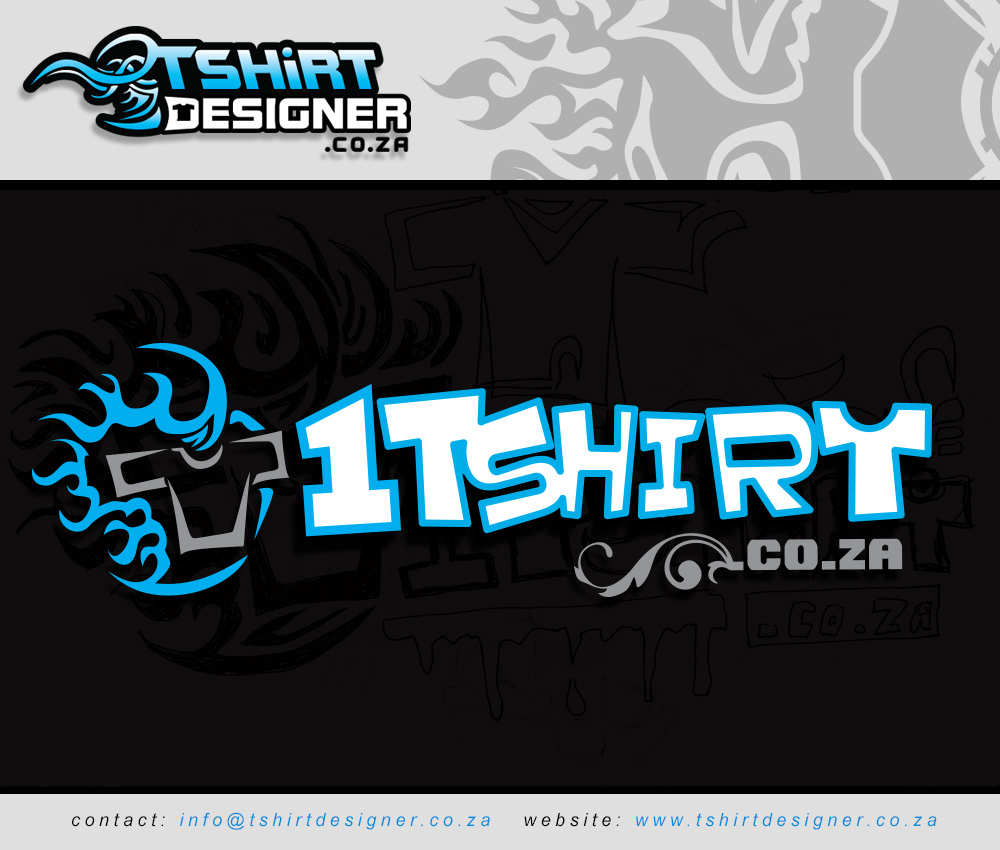 1tshirt.co.za logo design